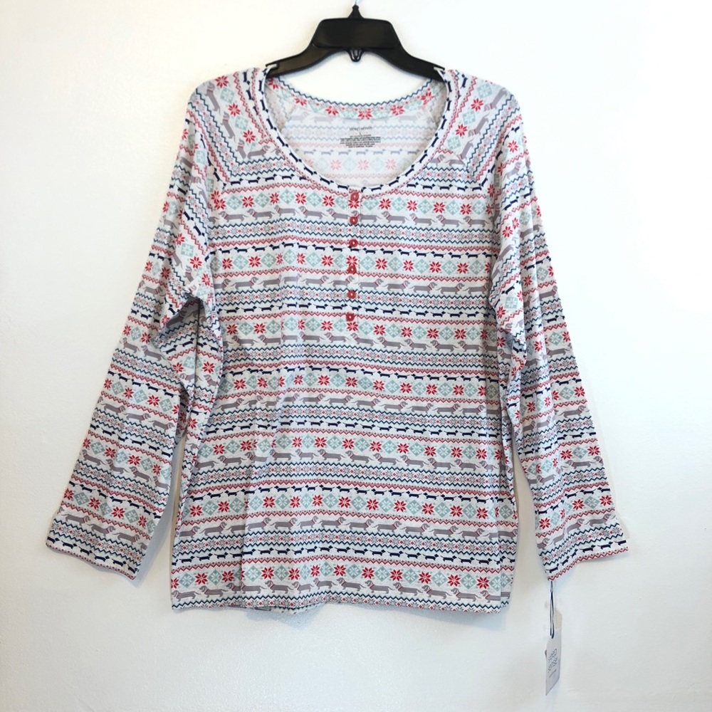 NWT Christmas Pajama Sweater Size Large